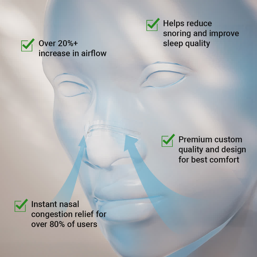 AIROX Sleep and Performance Nasal Strips - Clear