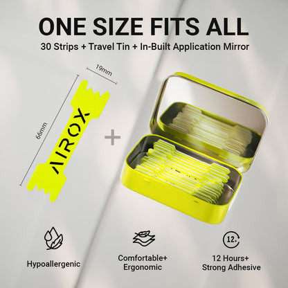 AIROX Sleep and Performance Nasal Strips - Neon Yellow