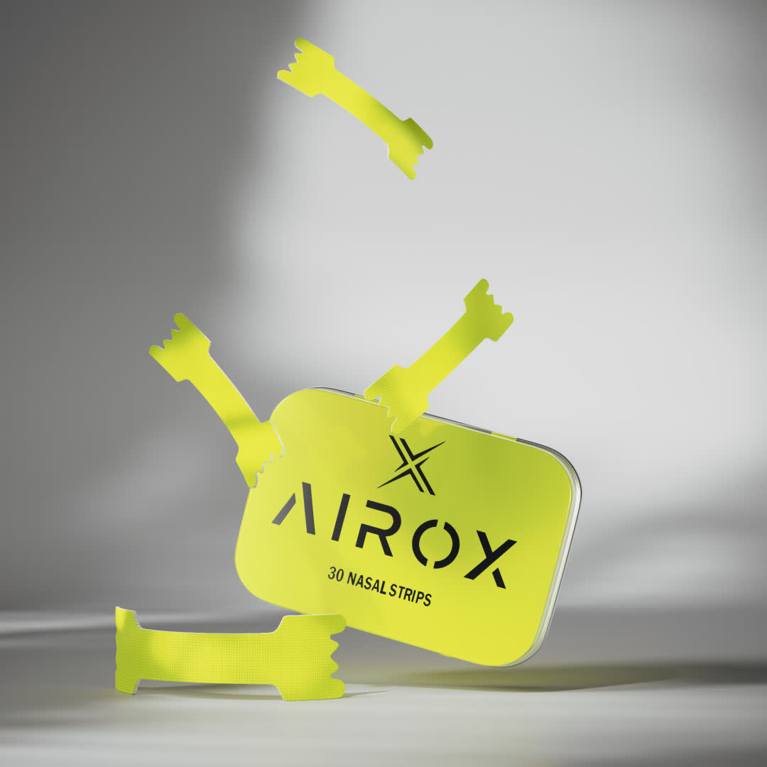 AIROX Sleep and Performance Nasal Strips - Neon Yellow